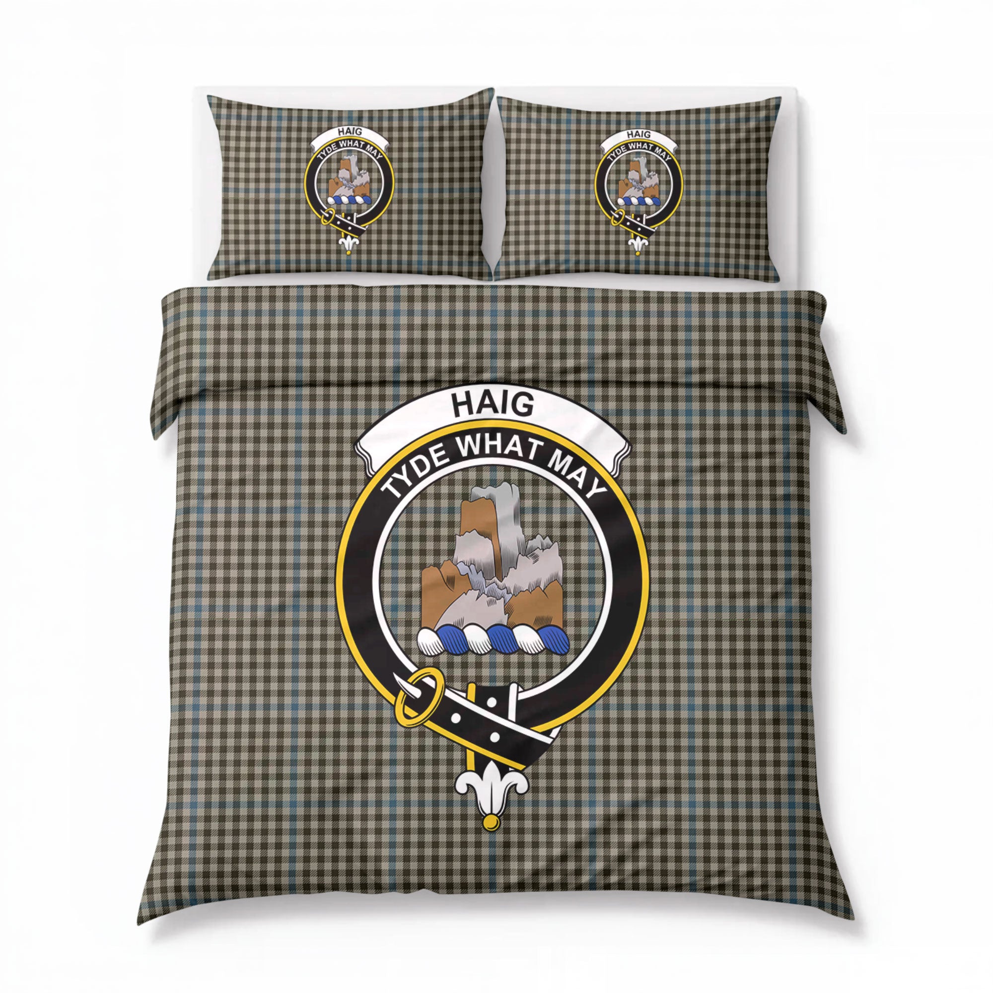 Haig Check Tartan Crest Bedding Set