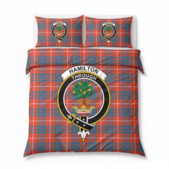 Hamilton Ancient Tartan Crest Bedding Set