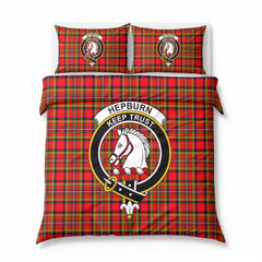 Hepburn Tartan Crest Bedding Set