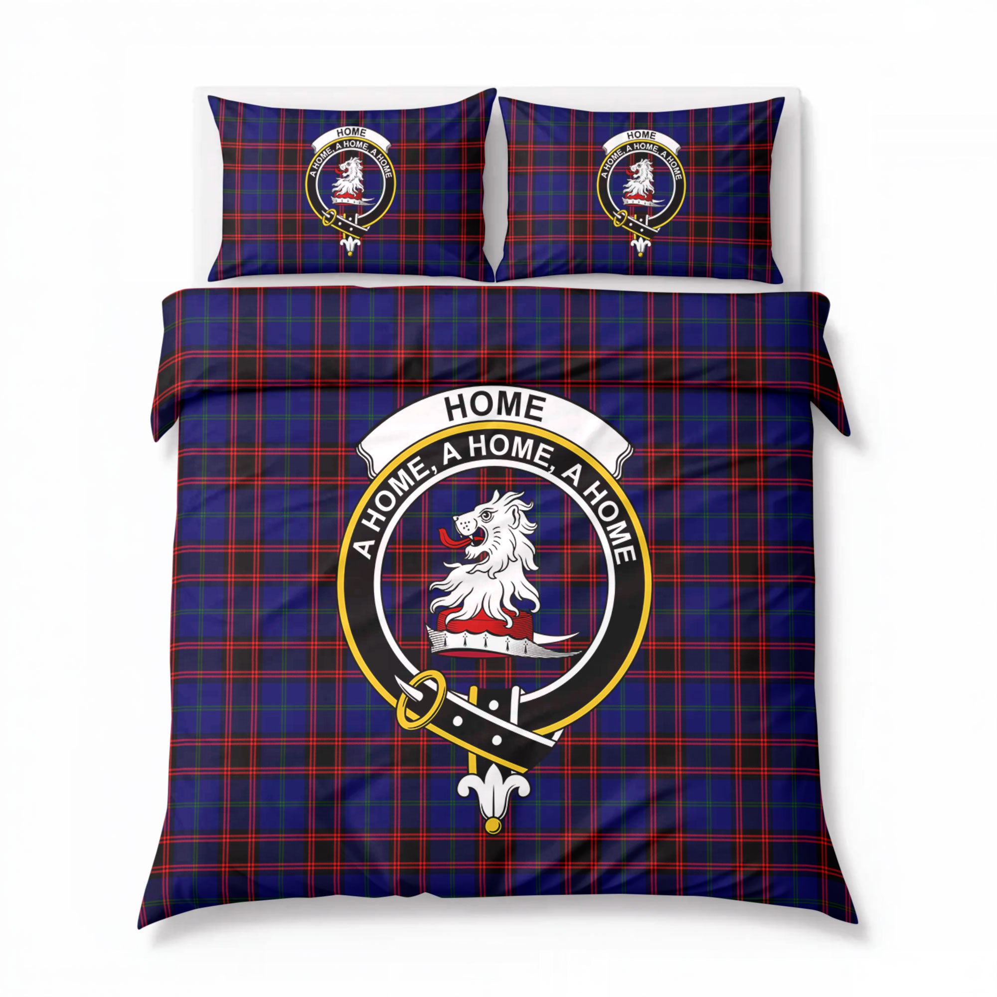 Home Modern Tartan Crest Bedding Set