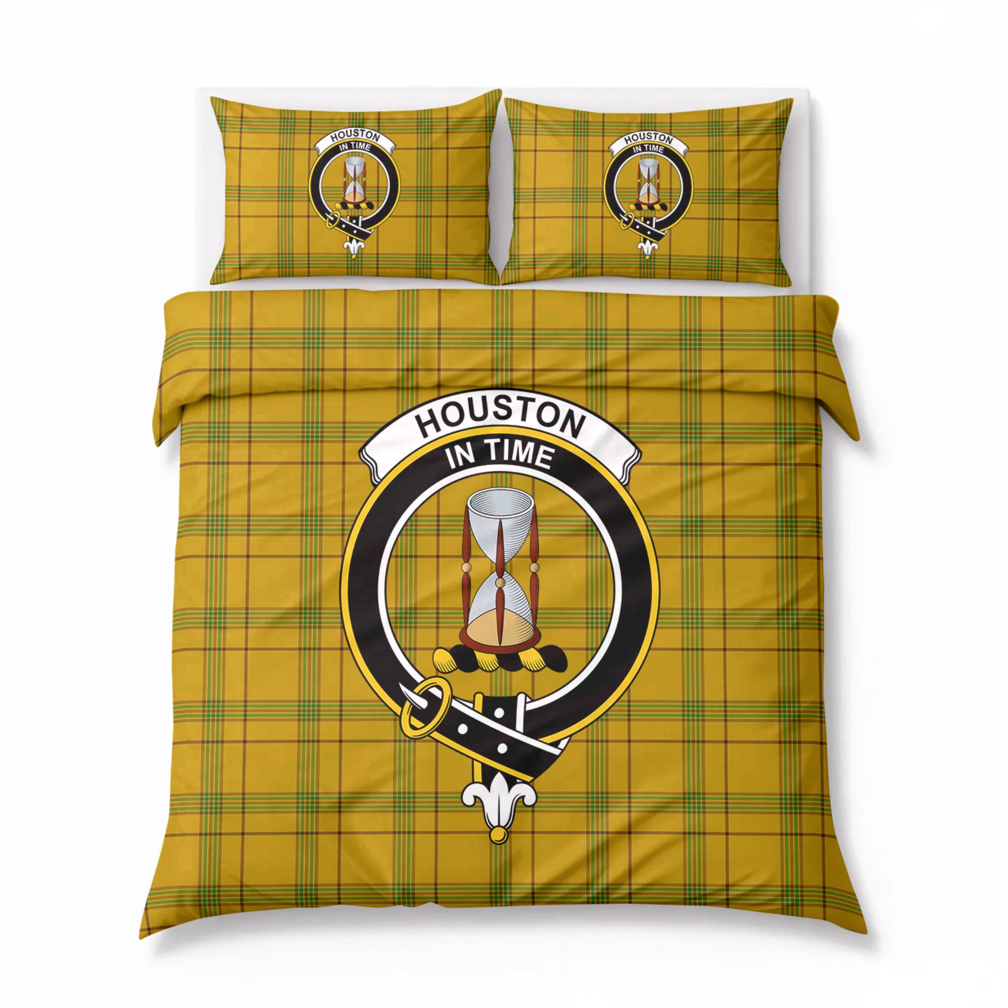 Houston Tartan Crest Bedding Set