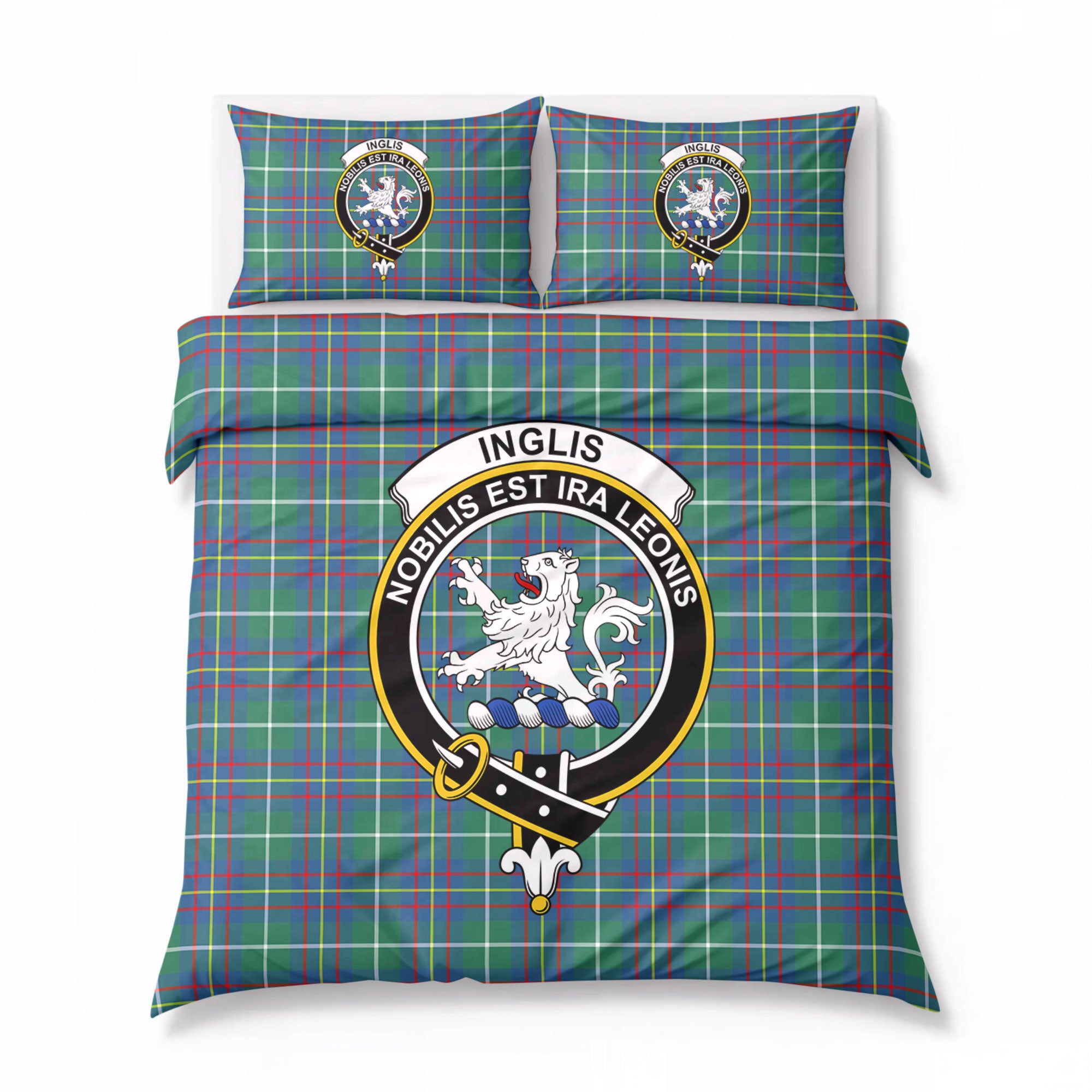 Inglis Ancient Tartan Crest Bedding Set