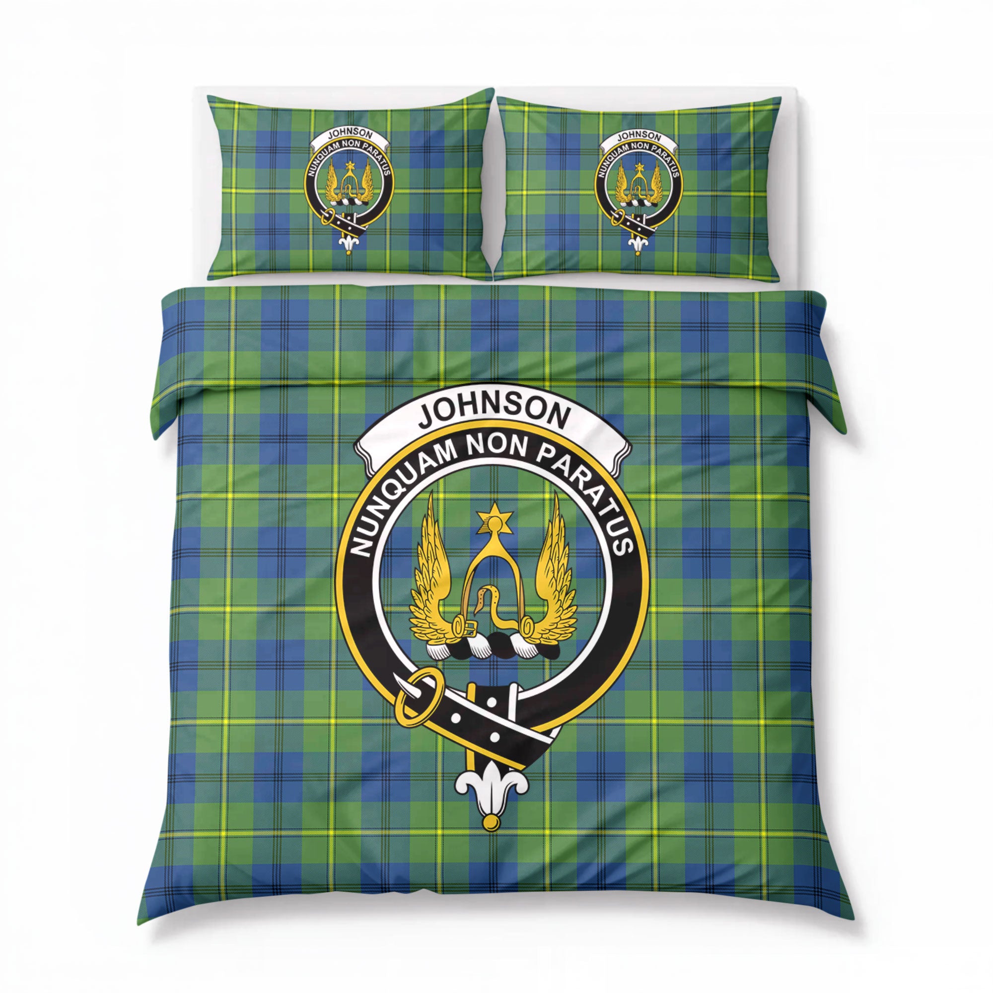Johnson Ancient Tartan Crest Bedding Set