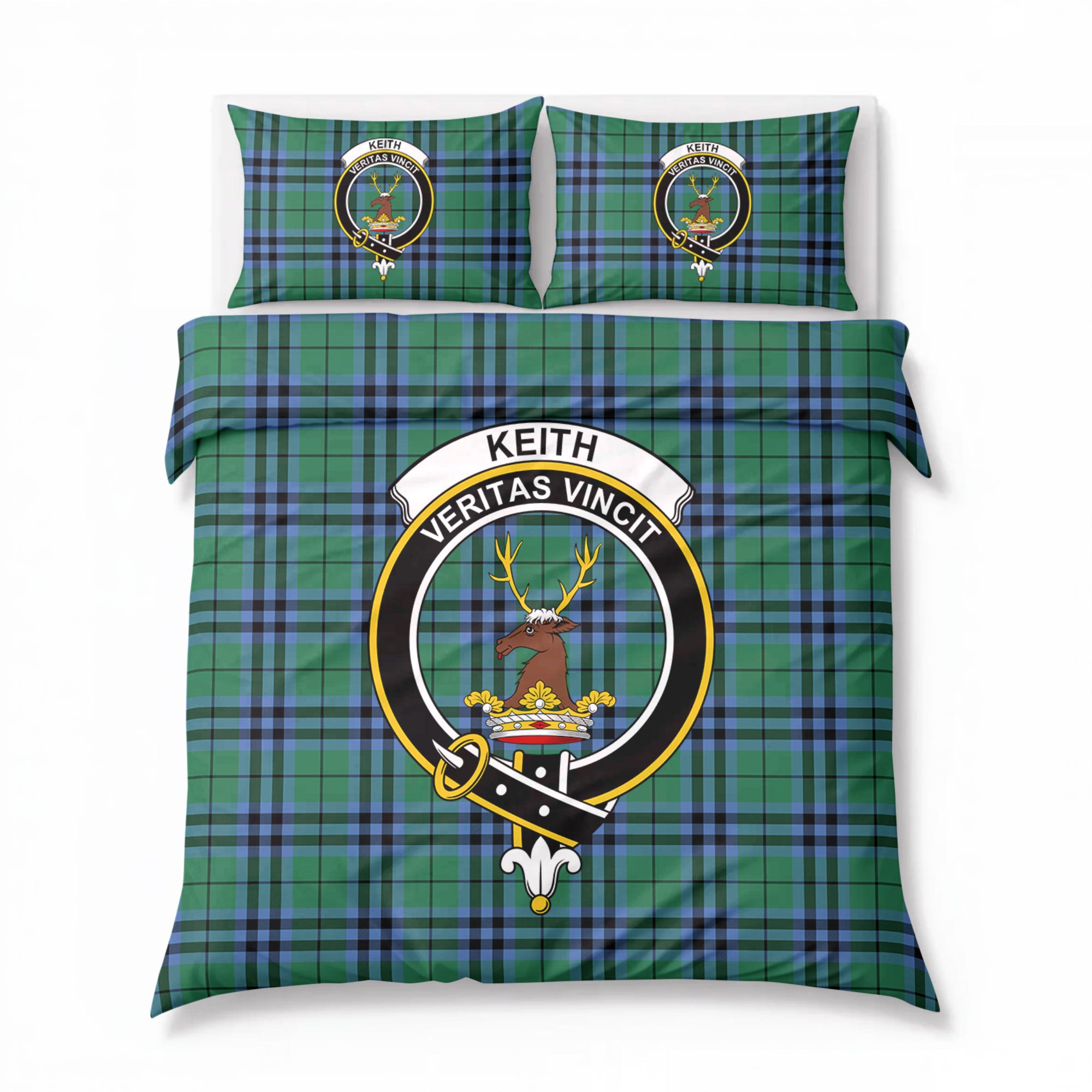 Keith Ancient Tartan Crest Bedding Set