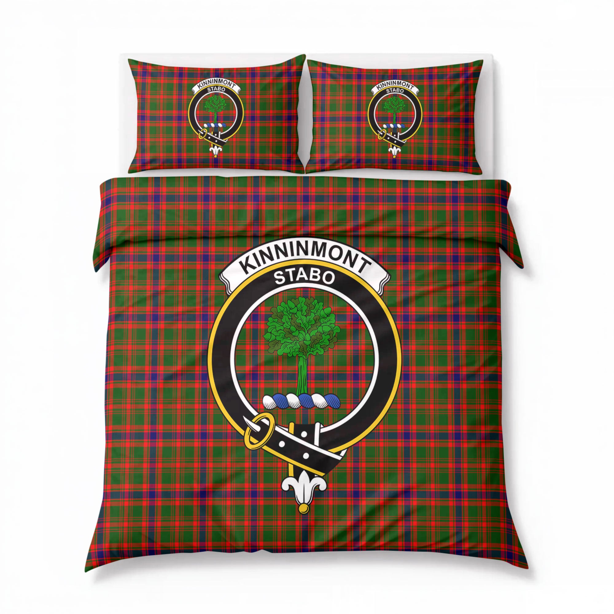 Kinninmont Tartan Crest Bedding Set