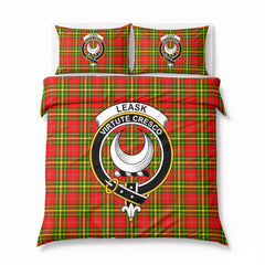 Leask Tartan Crest Bedding Set