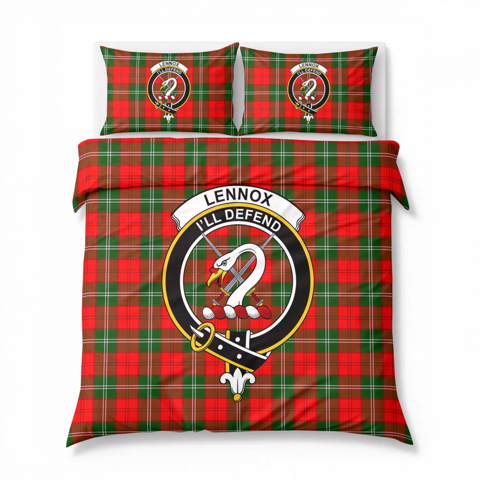 Lennox Tartan Crest Bedding Set