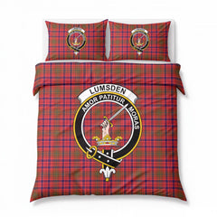 Lumsden Modern Tartan Crest Bedding Set