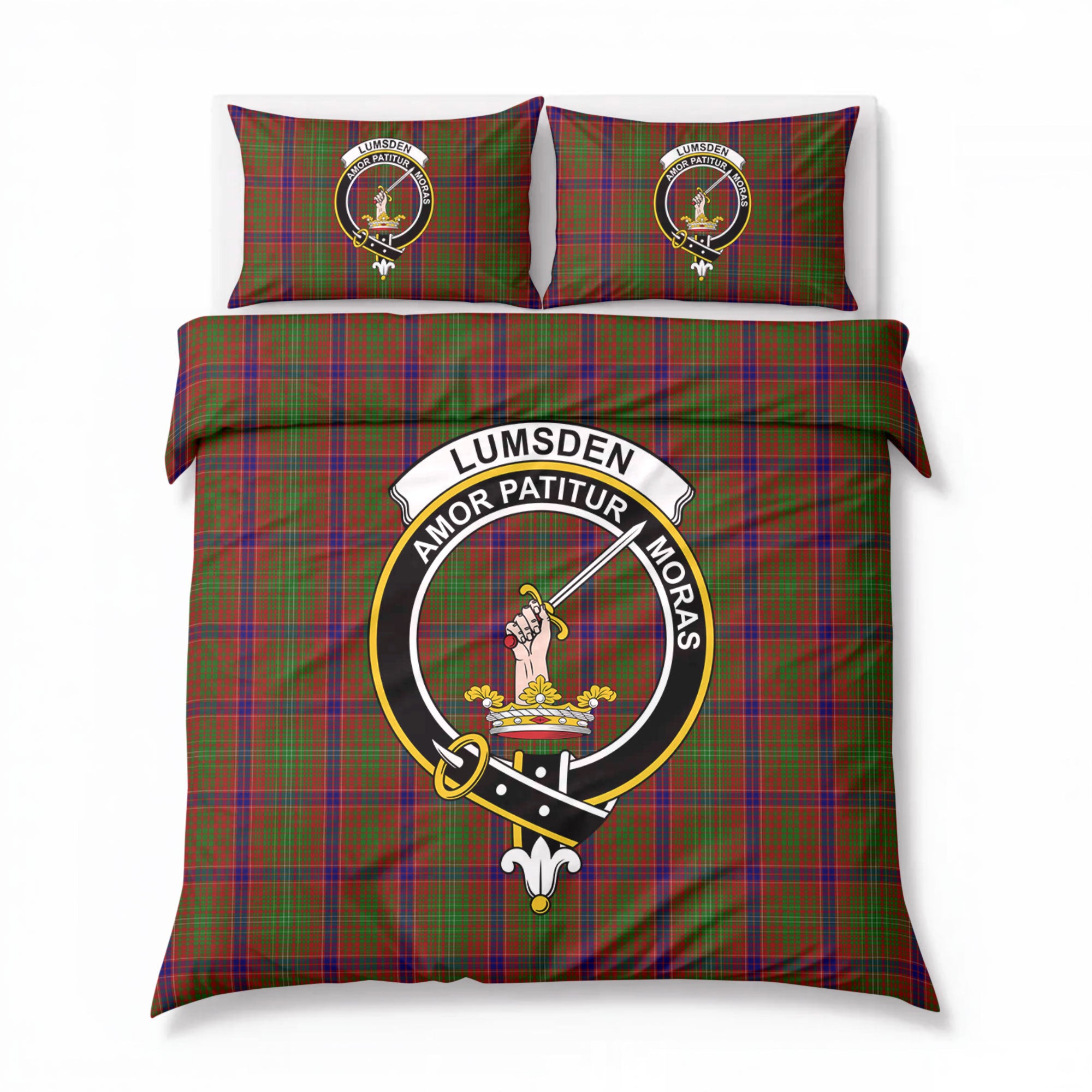 Lumsden Tartan Crest Bedding Set