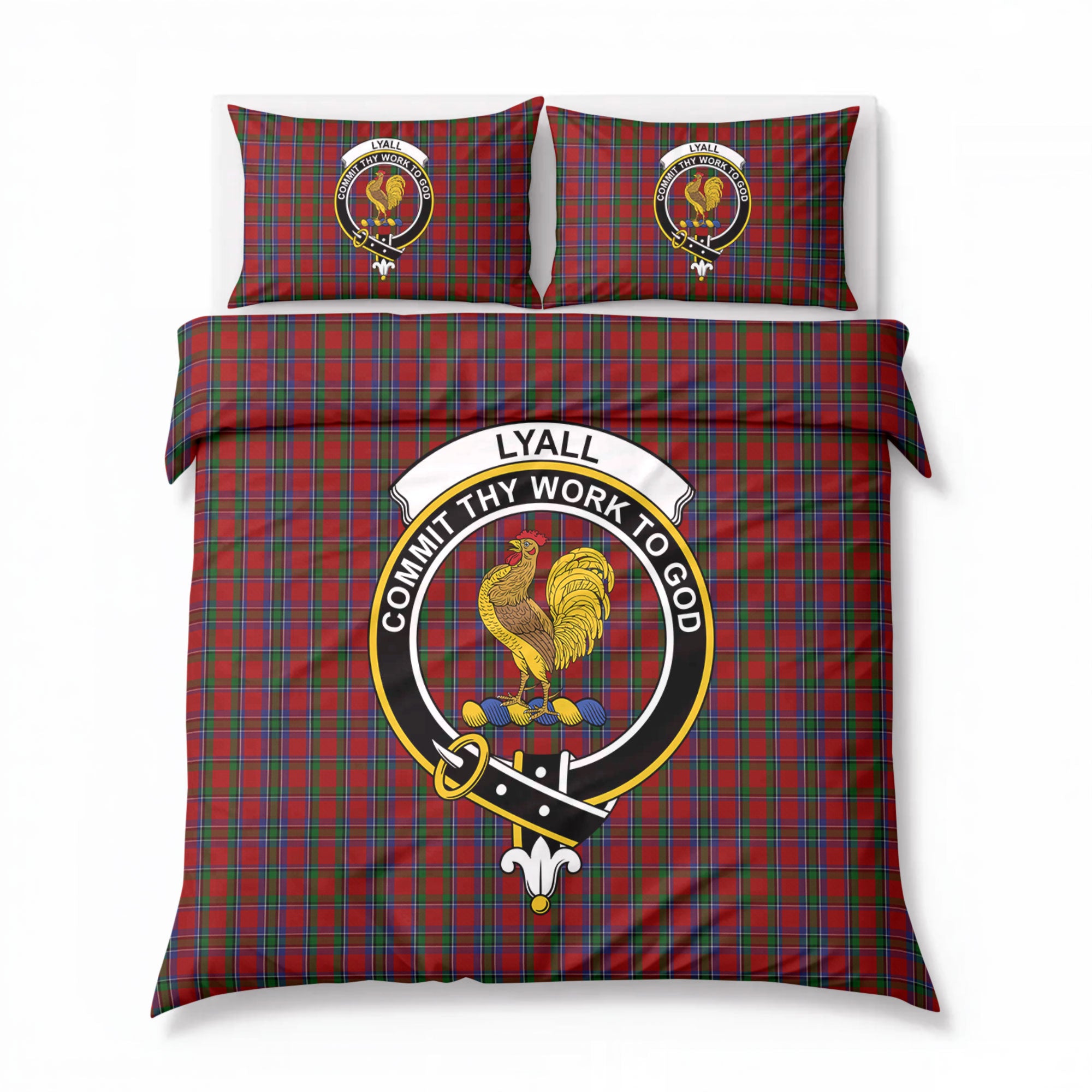 Lyall Tartan Crest Bedding Set