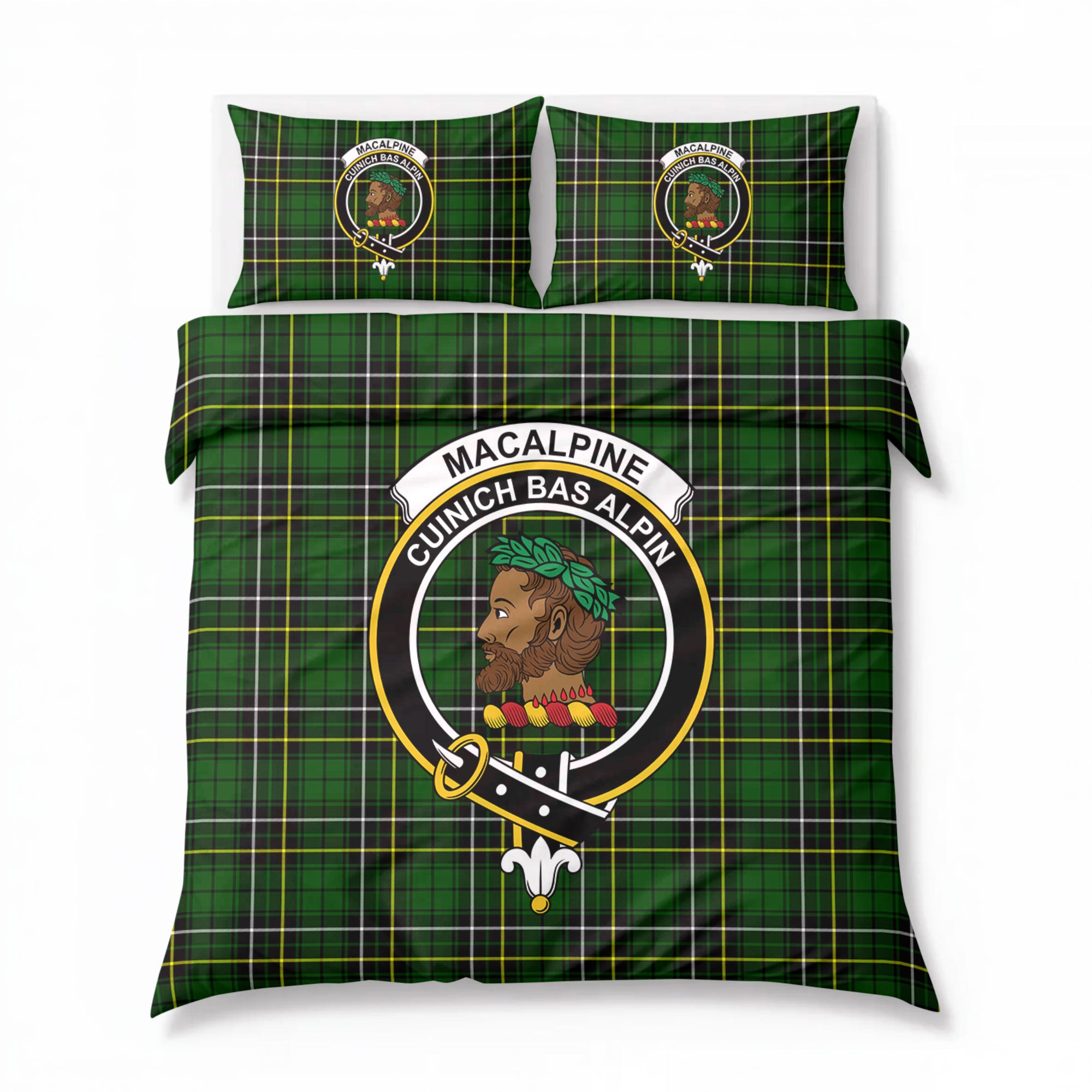 MacAlpine Modern Tartan Crest Bedding Set