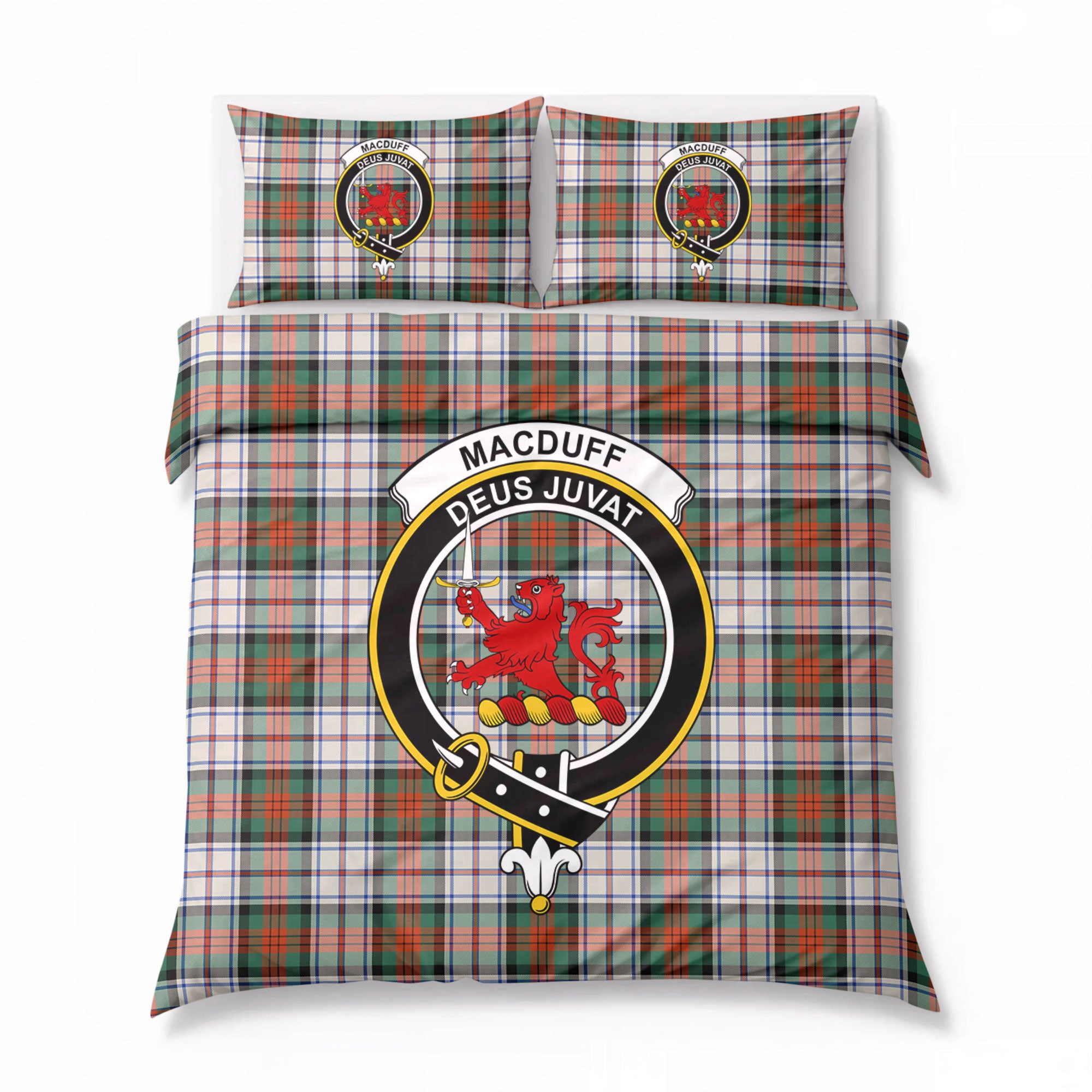 MacDuff Dress Ancient Tartan Crest Bedding Set