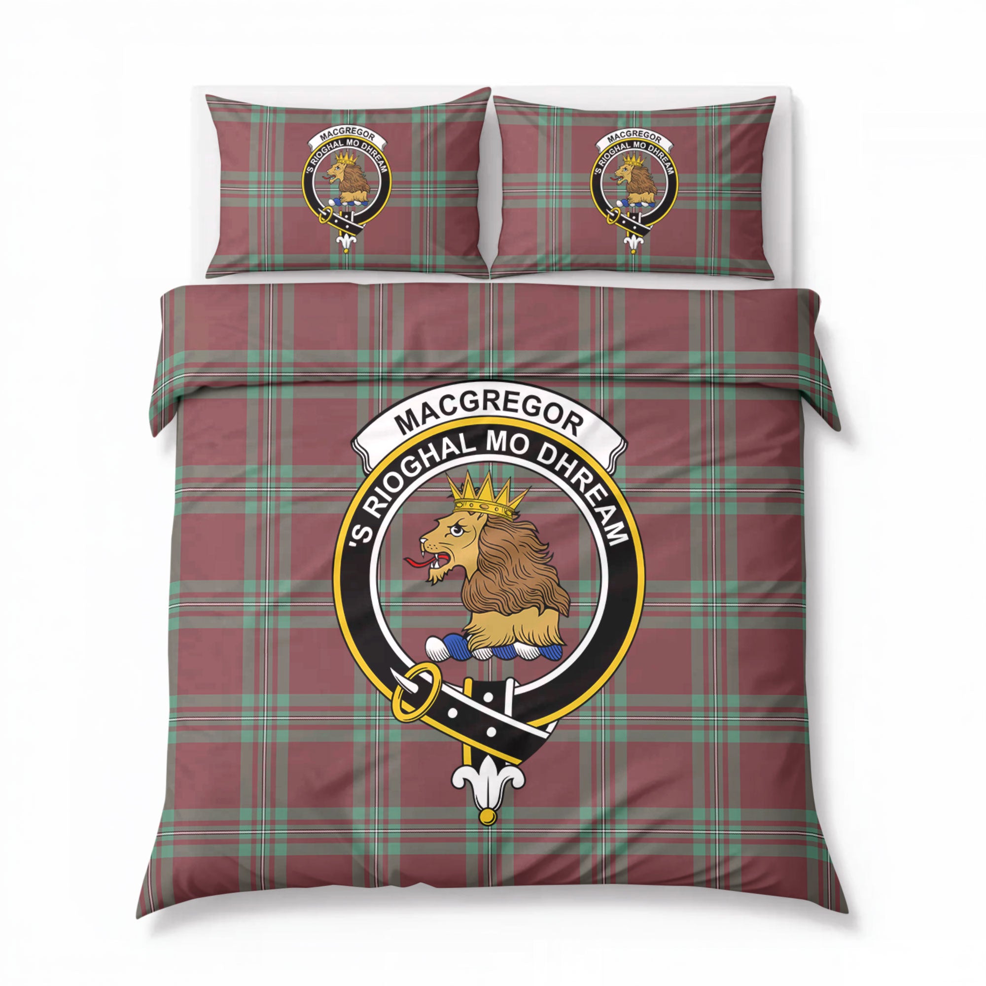 MacGregor Hunting Ancient Tartan Crest Bedding Set