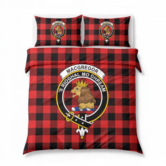 MacGregor Rob Roy Modern Tartan Crest Bedding Set