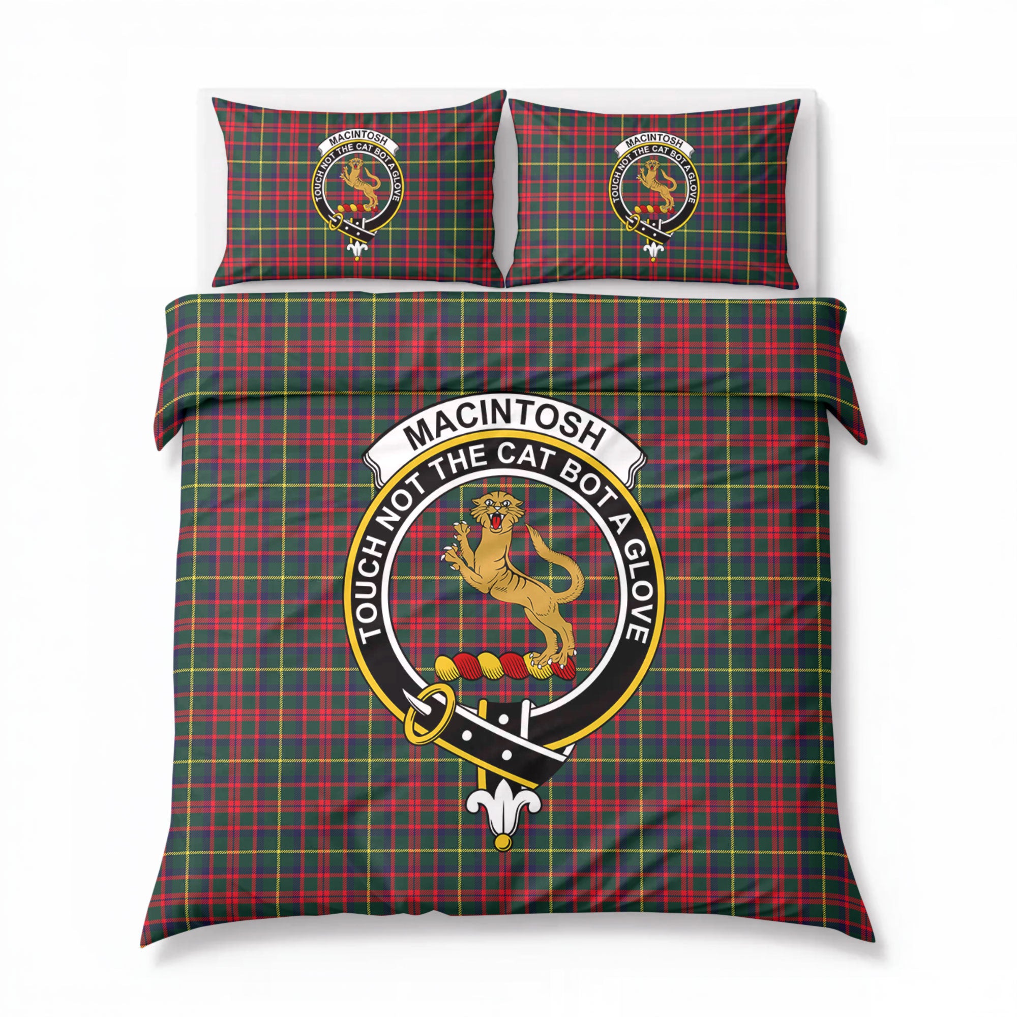 MacIntosh Hunting Modern Tartan Crest Bedding Set