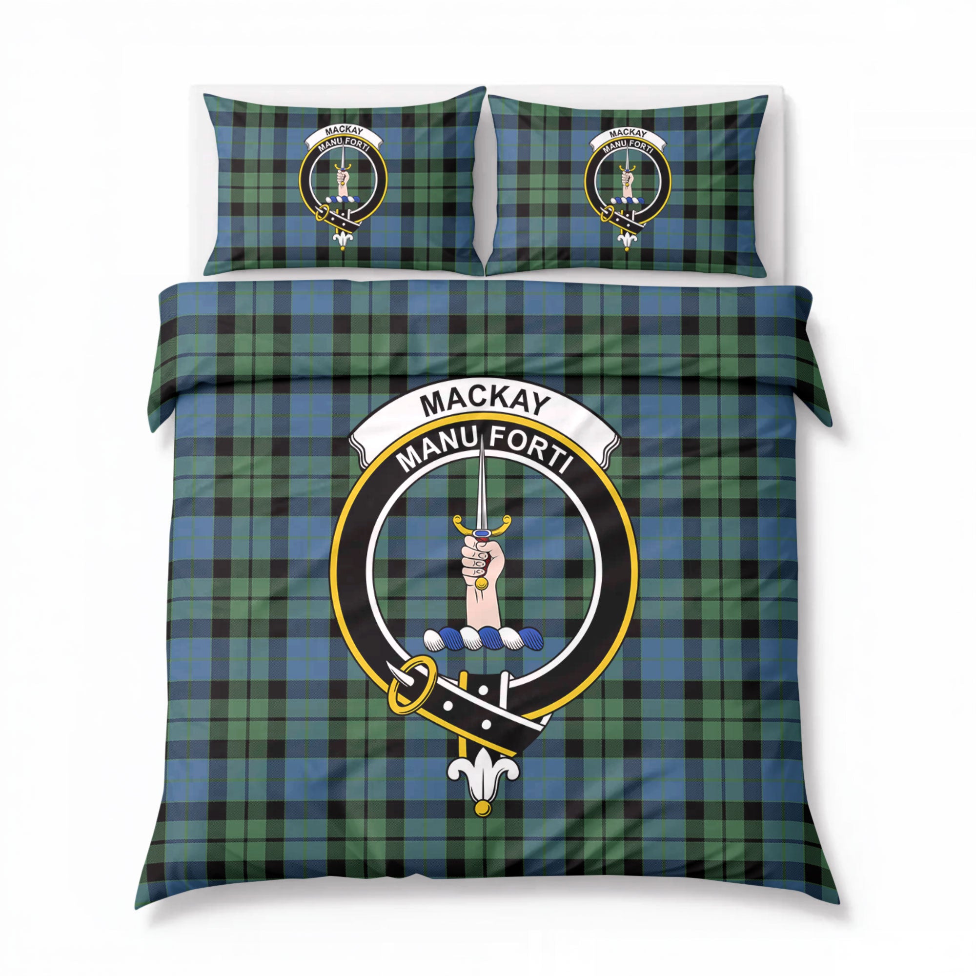 MacKay Ancient Tartan Crest Bedding Set