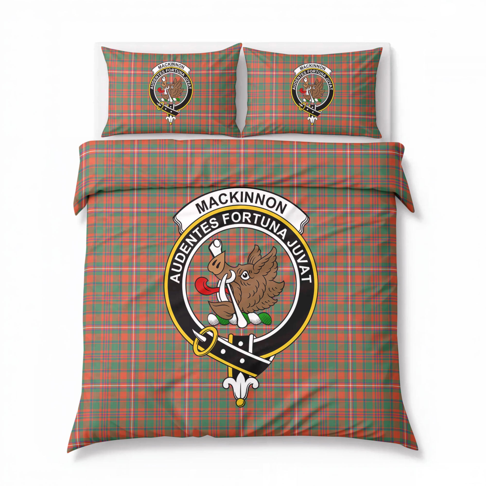 MacKinnon Ancient Tartan Crest Bedding Set