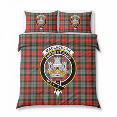 MacLachlan Weathered Tartan Crest Bedding Set