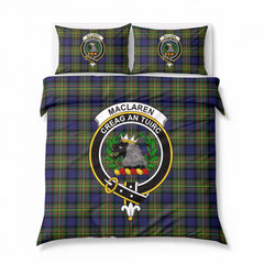 MacLaren Modern Tartan Crest Bedding Set