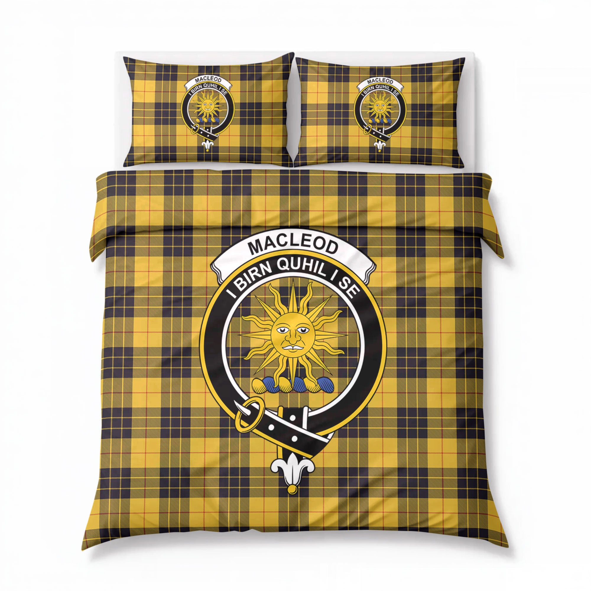 MacLeod of Lewis Ancient Tartan Crest Bedding Set