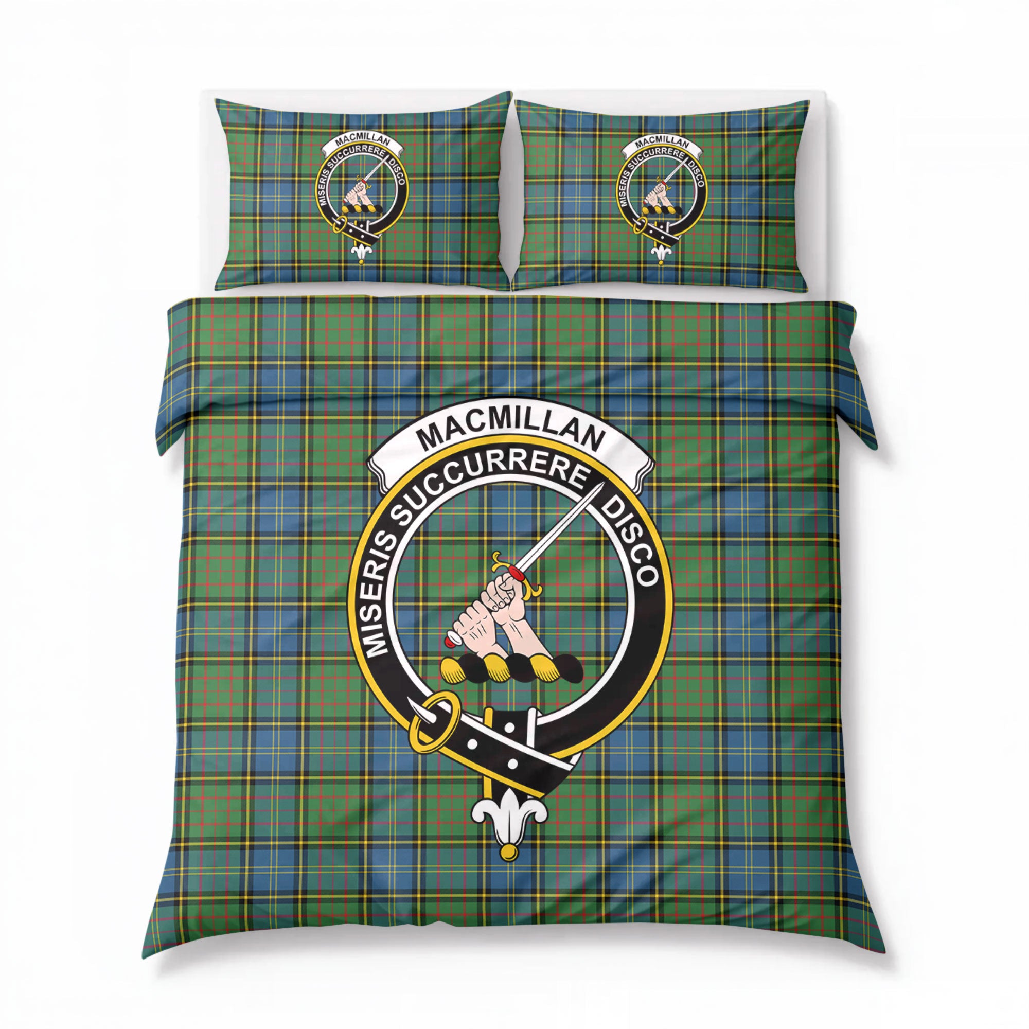 MacMillan Hunting Ancient Tartan Crest Bedding Set