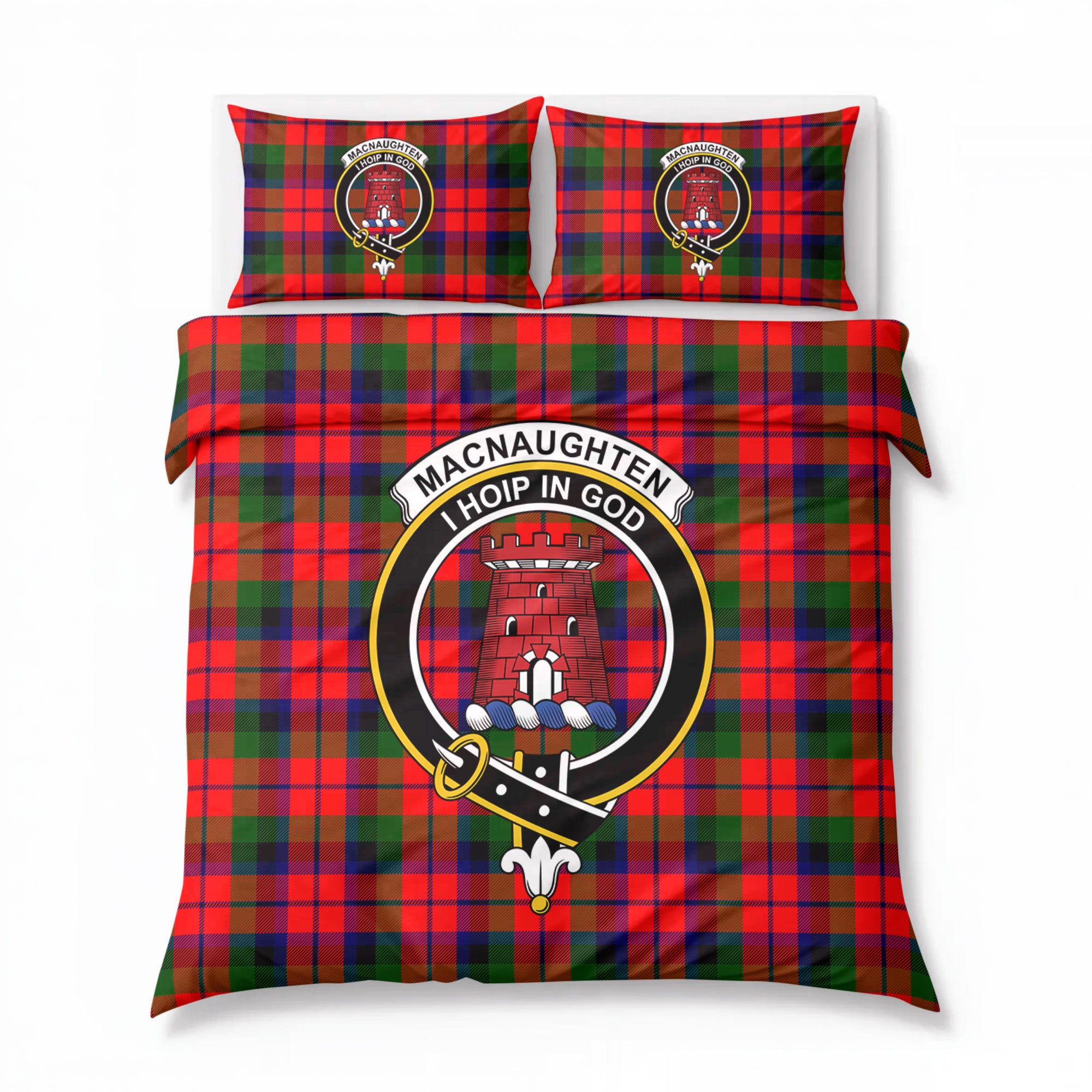 MacNaughten Tartan Crest Bedding Set