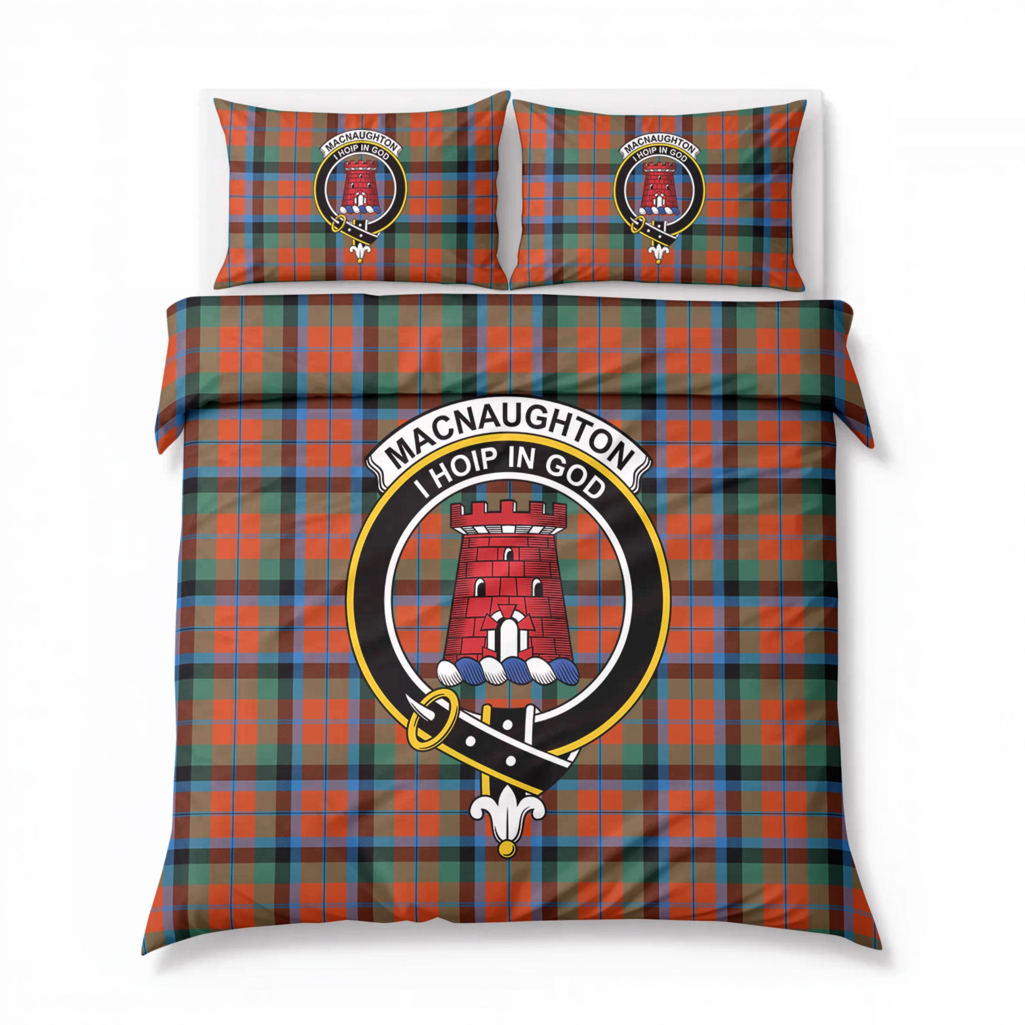 MacNaughton Ancient Tartan Crest Bedding Set
