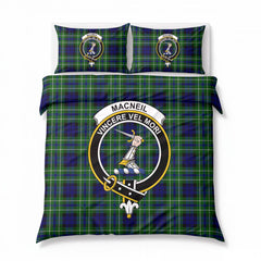 MacNeil of Colonsay Modern Tartan Crest Bedding Set