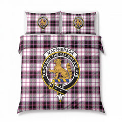 MacPherson Hunting Modern Tartan Crest Bedding Set