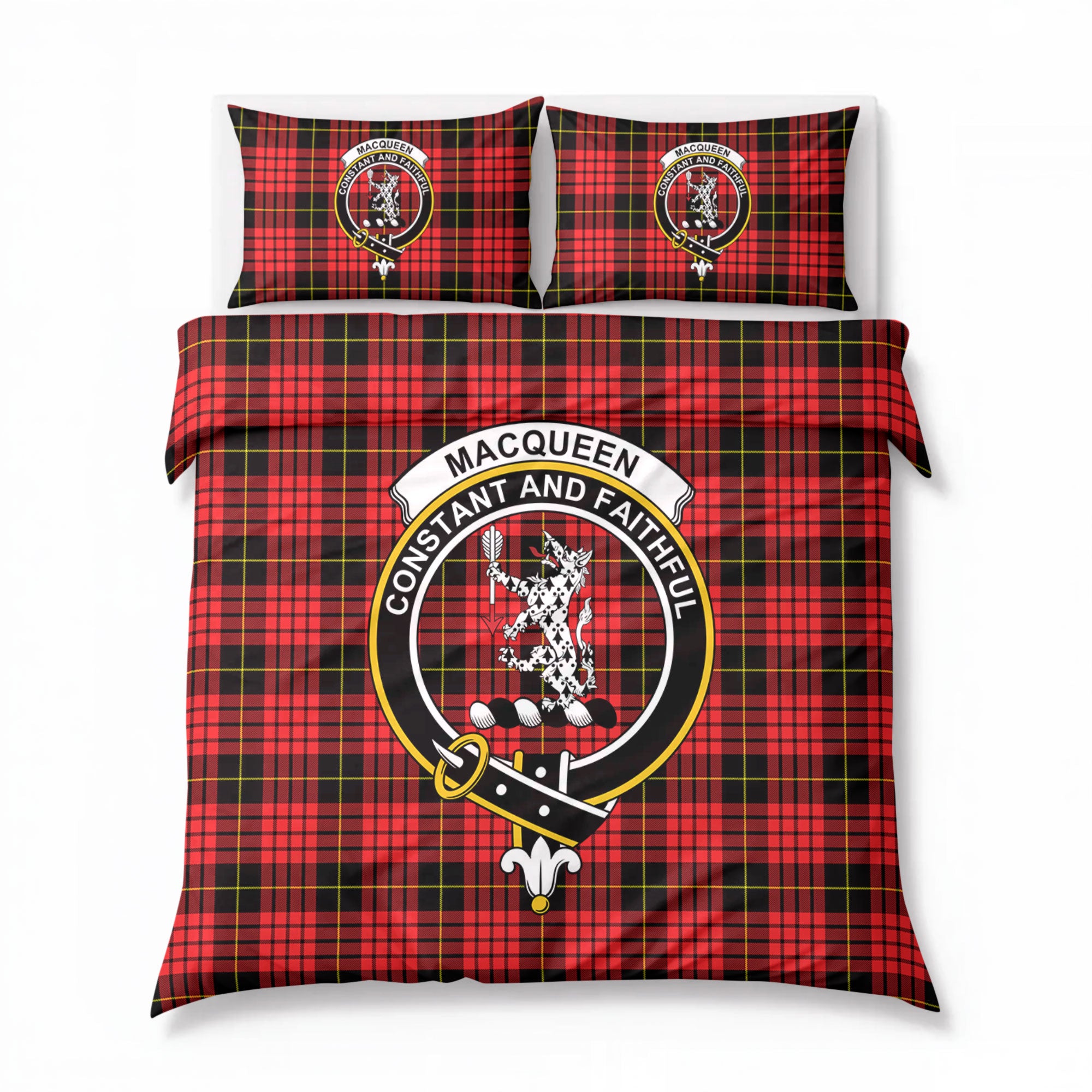 MacQueen Modern Tartan Crest Bedding Set