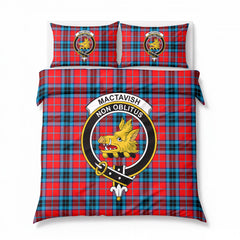 MacTavish Modern Tartan Crest Bedding Set