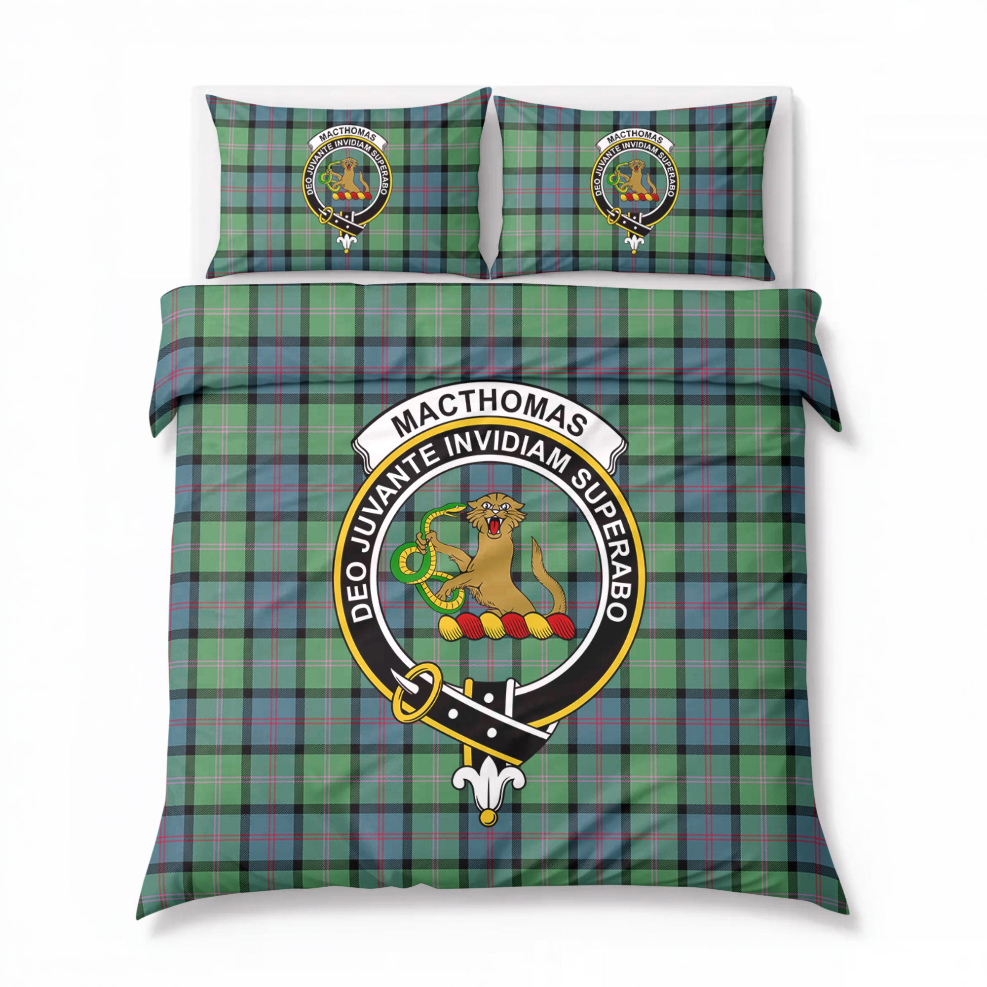 MacThomas Ancient Tartan Crest Bedding Set