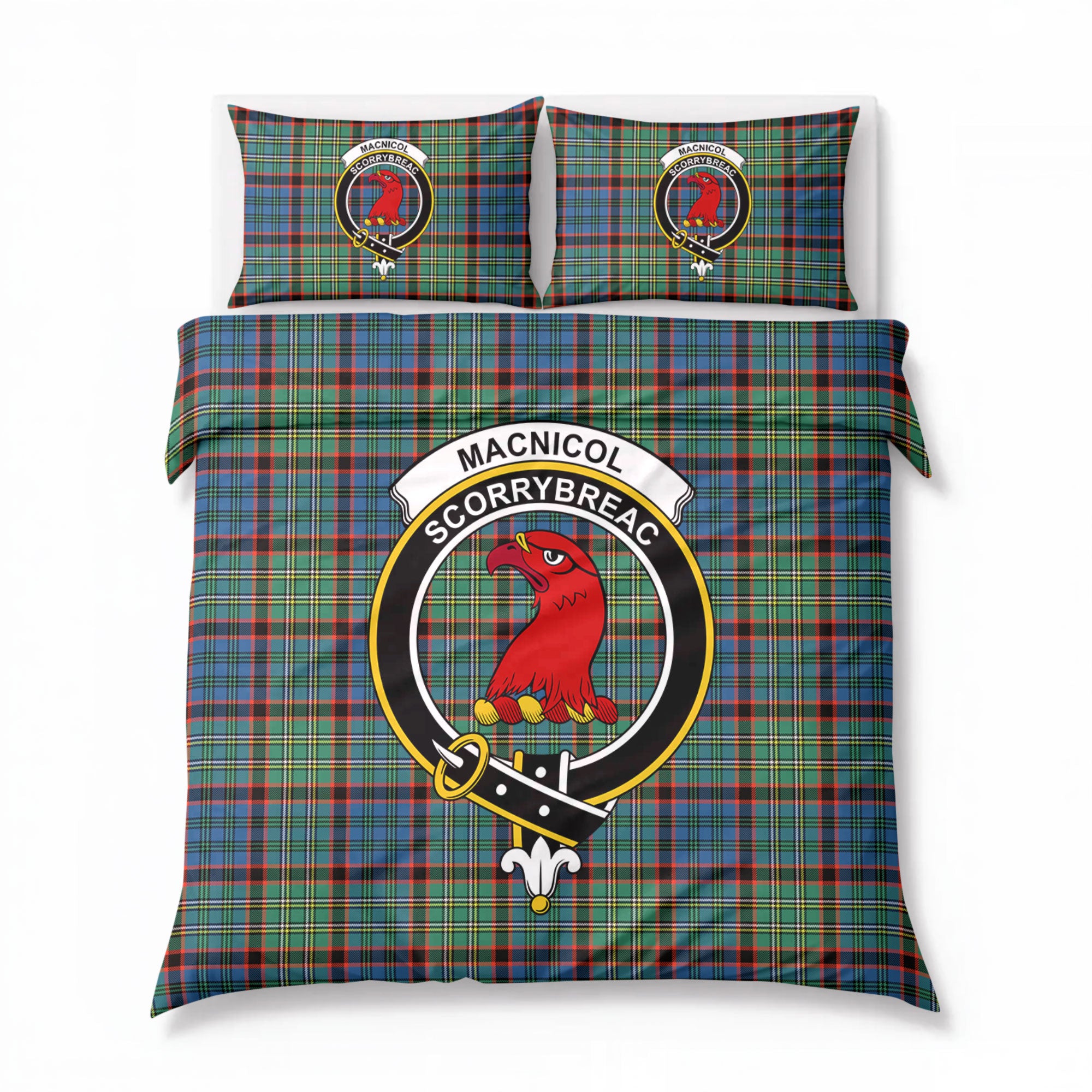 MacNicol Hunting Ancient Tartan Crest Bedding Set