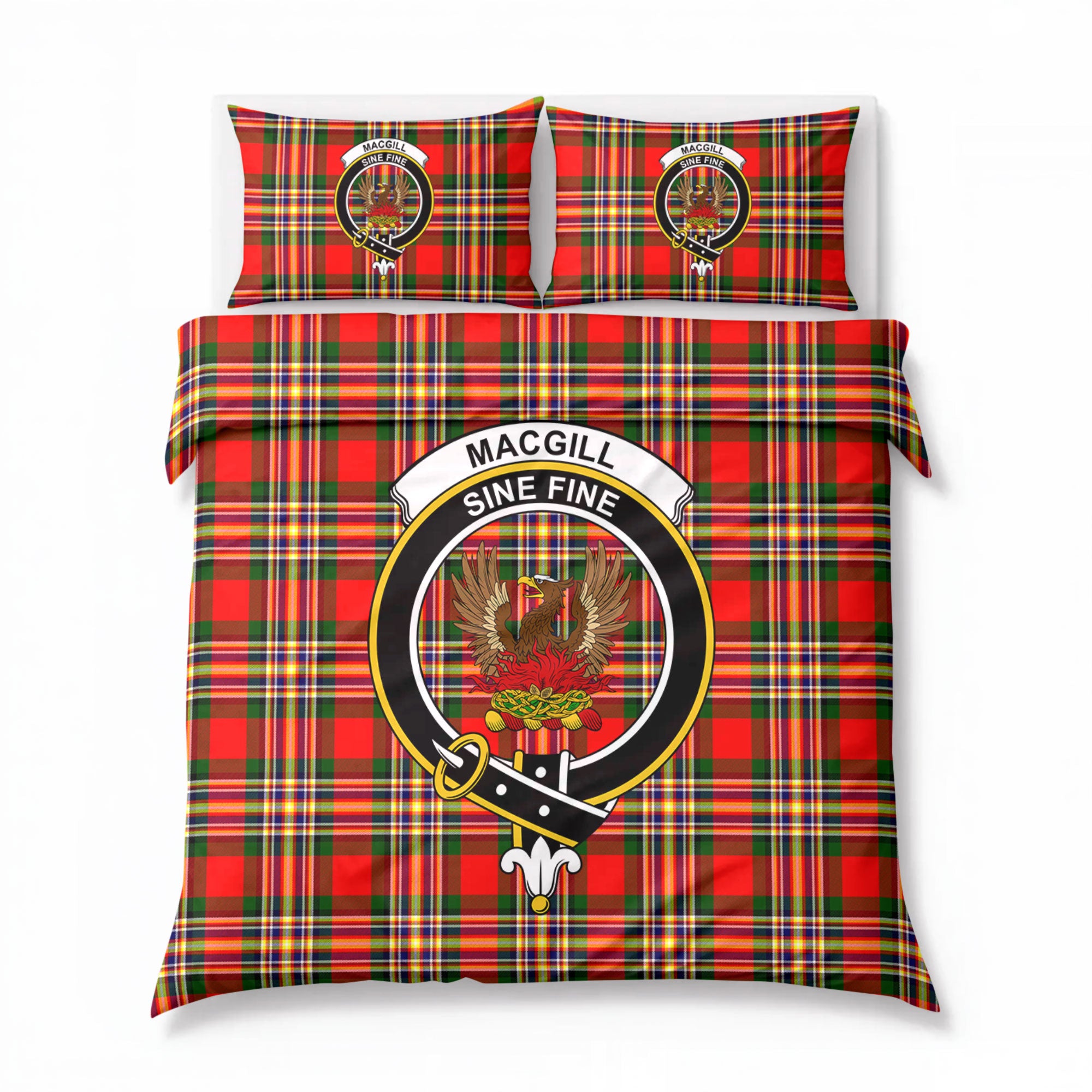 Makgill Tartan Crest Bedding Set