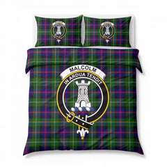 Malcolm (or MacCallum) Tartan Crest Bedding Set