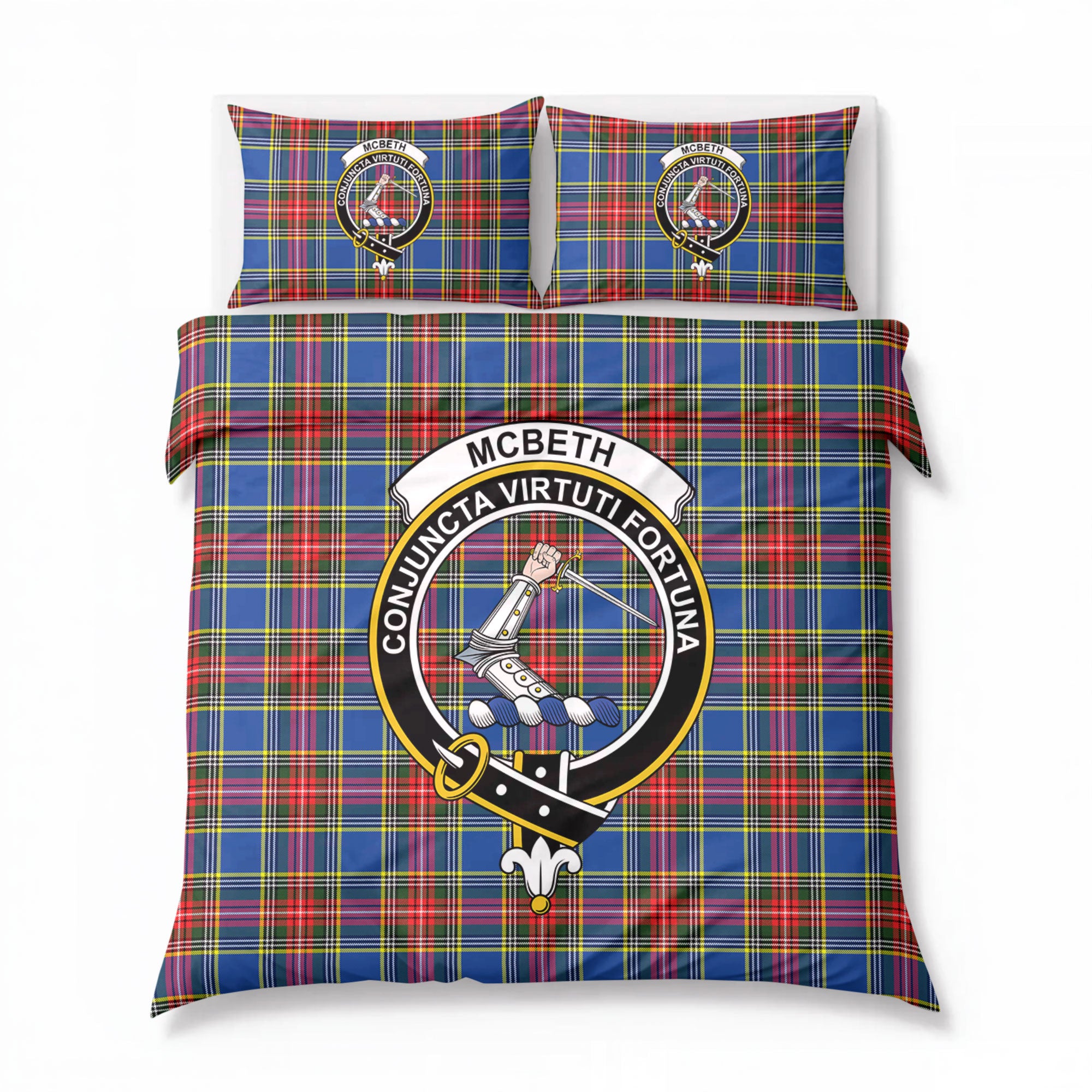 McBeth Modern Tartan Crest Bedding Set