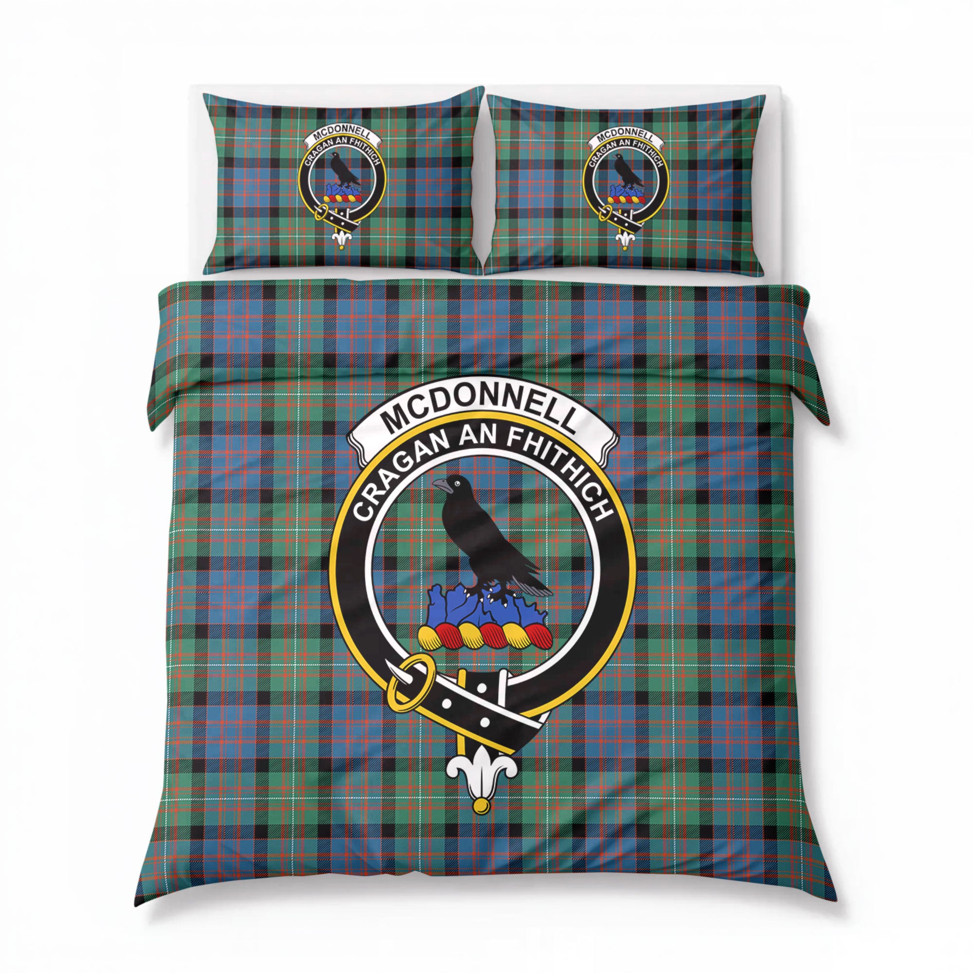 McDonnell of Glengarry Ancient Tartan Crest Bedding Set
