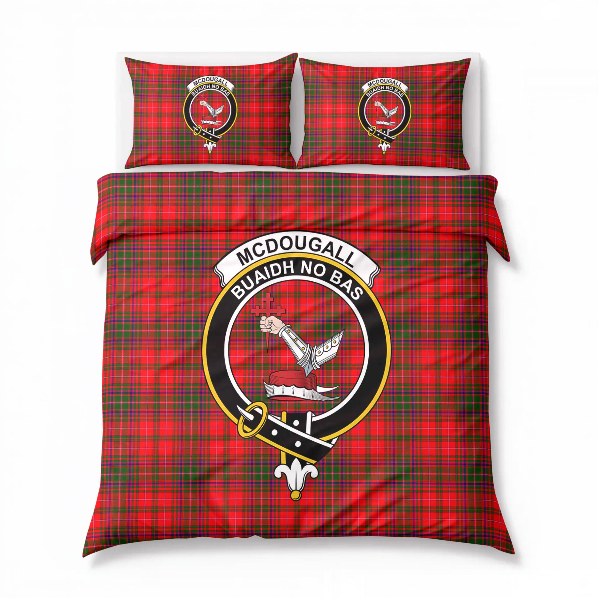 McDougall Modern Tartan Crest Bedding Set
