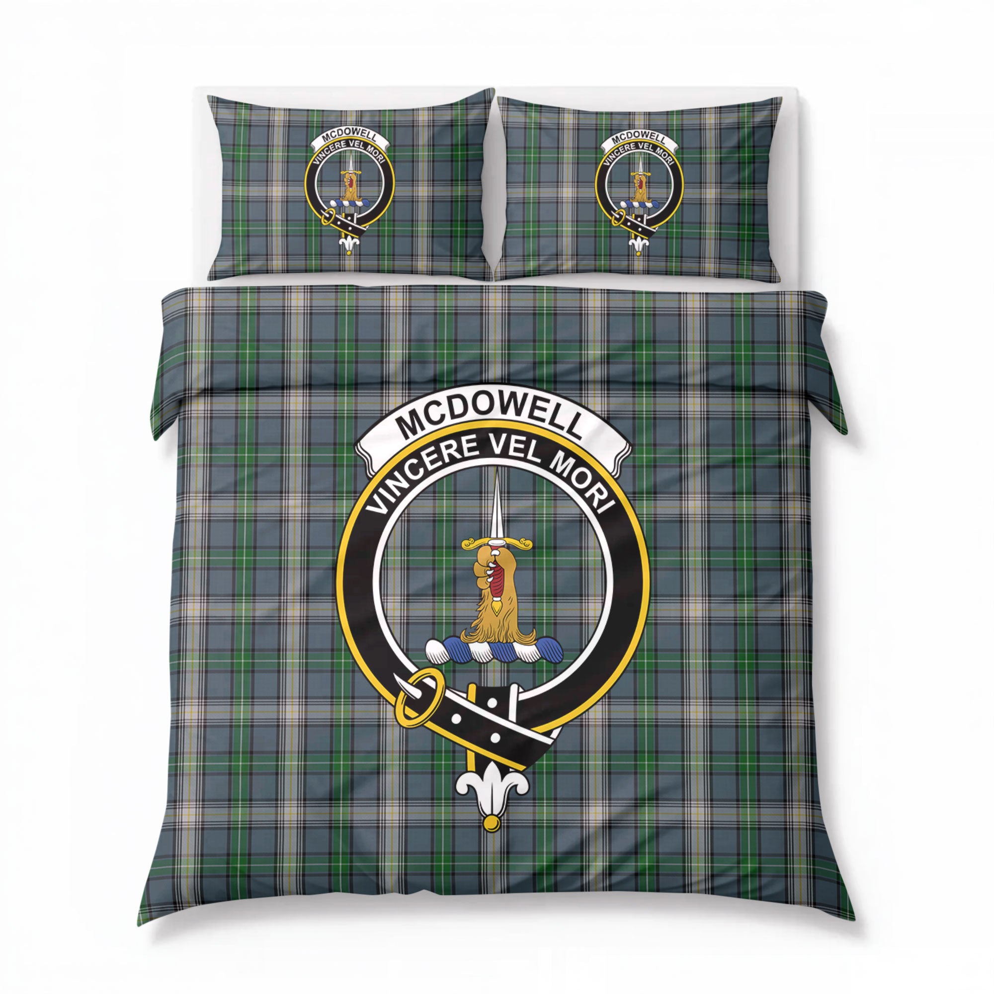 McDowell (MacDowell) Tartan Crest Bedding Set