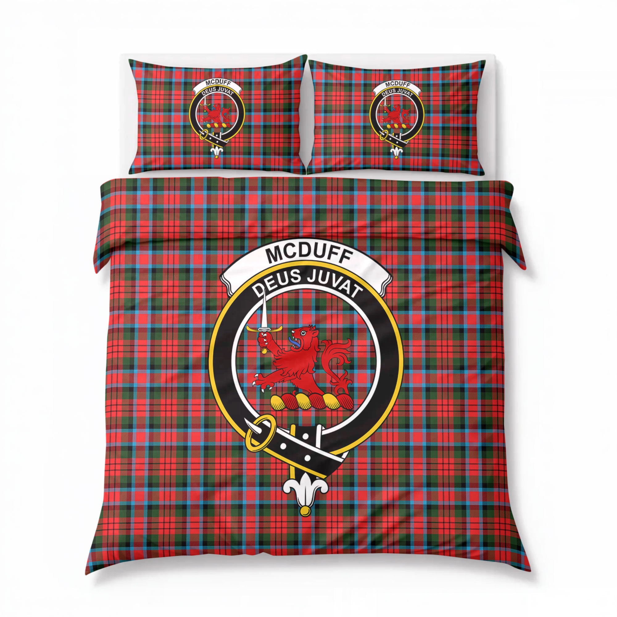 McDuff Modern Tartan Crest Bedding Set