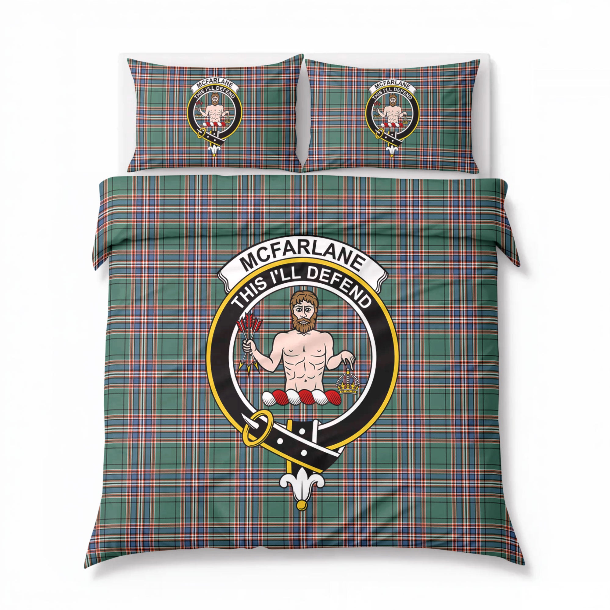 McFarlane Hunting Ancient Tartan Crest Bedding Set