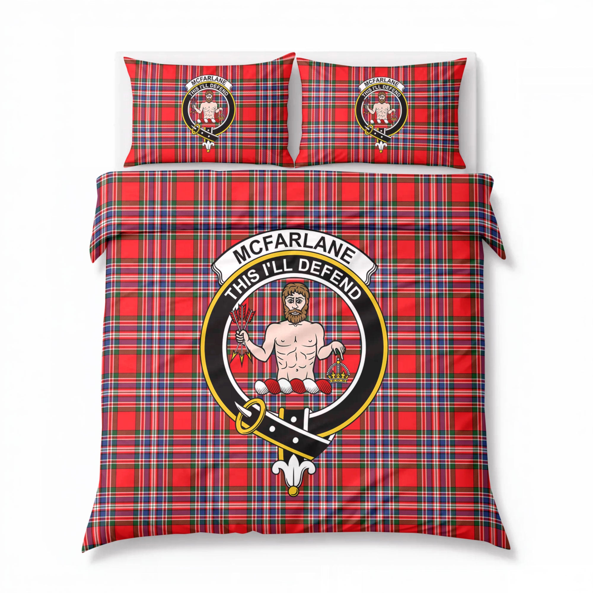 McFarlane Modern Tartan Crest Bedding Set