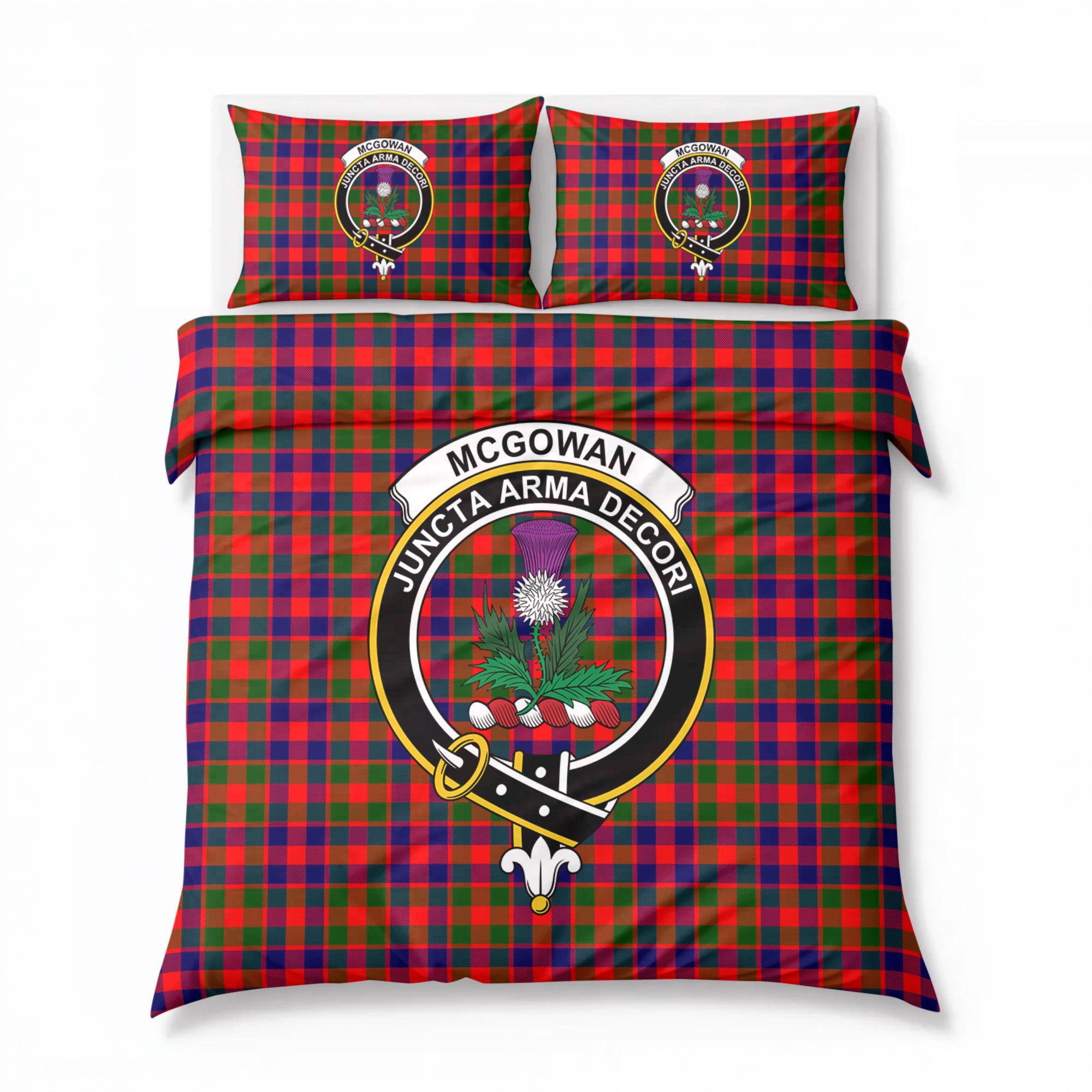 McGowan Tartan Crest Bedding Set