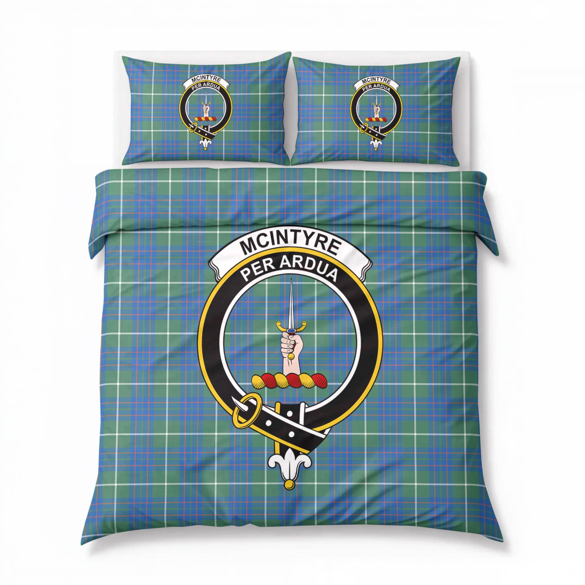 McIntyre Hunting Ancient Tartan Crest Bedding Set