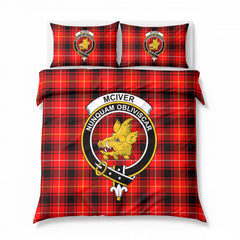 McIver Modern Tartan Crest Bedding Set