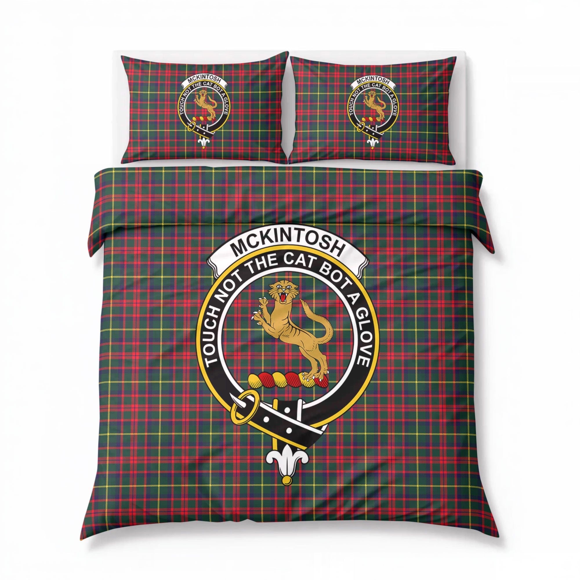 McKintosh Hunting Modern Tartan Crest Bedding Set