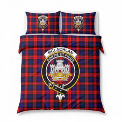 McLachlan Modern Tartan Crest Bedding Set