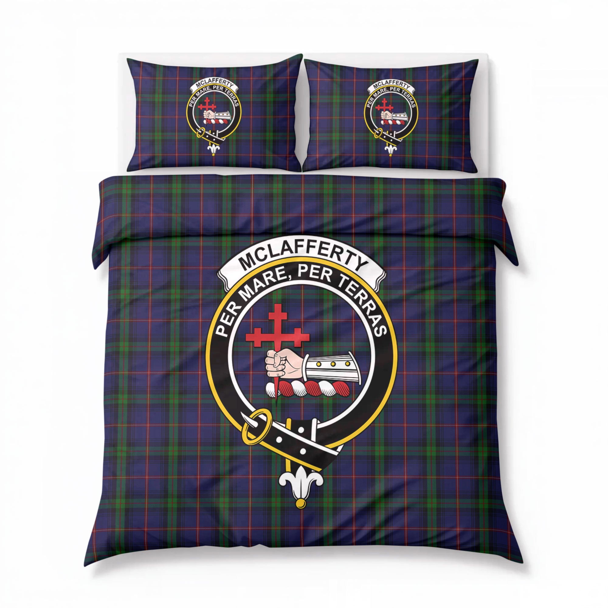 McLafferty Tartan Crest Bedding Set