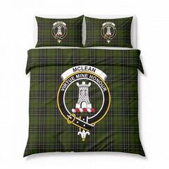 McLean Hunting Tartan Crest Bedding Set