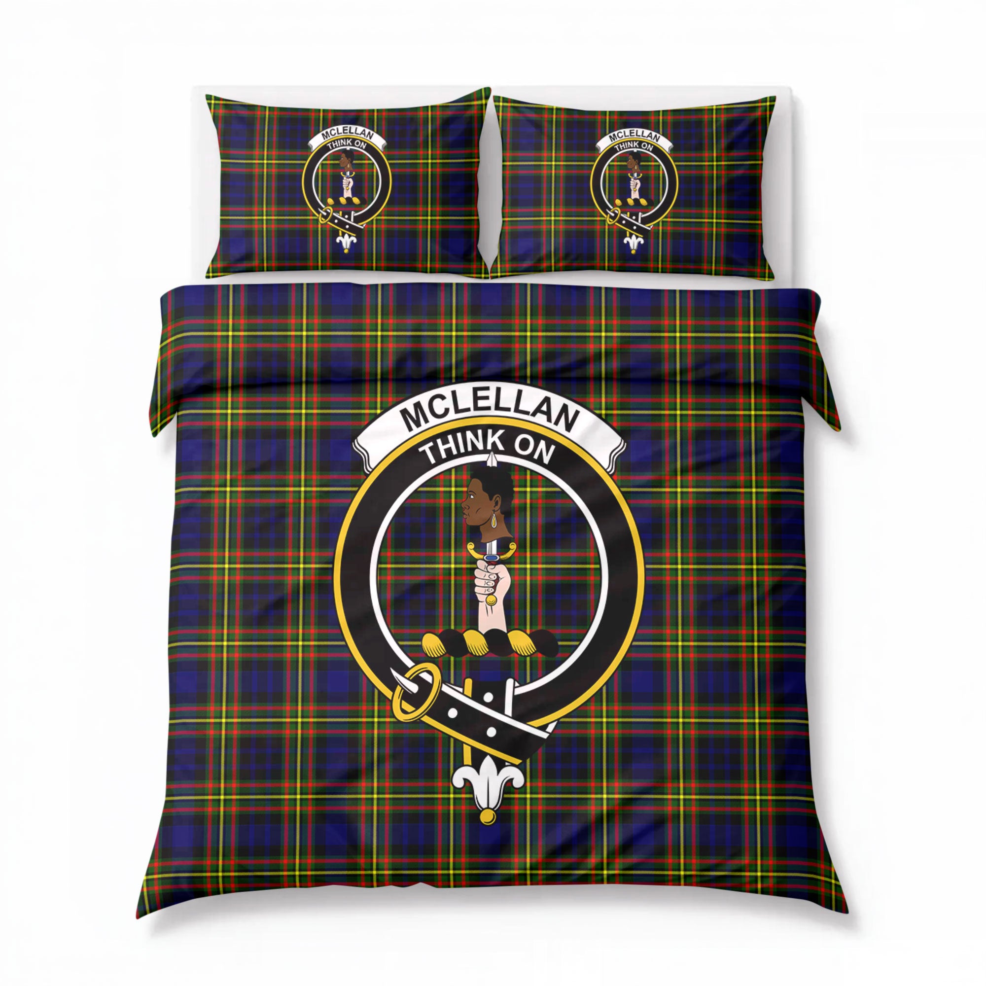 McLellan Modern Tartan Crest Bedding Set